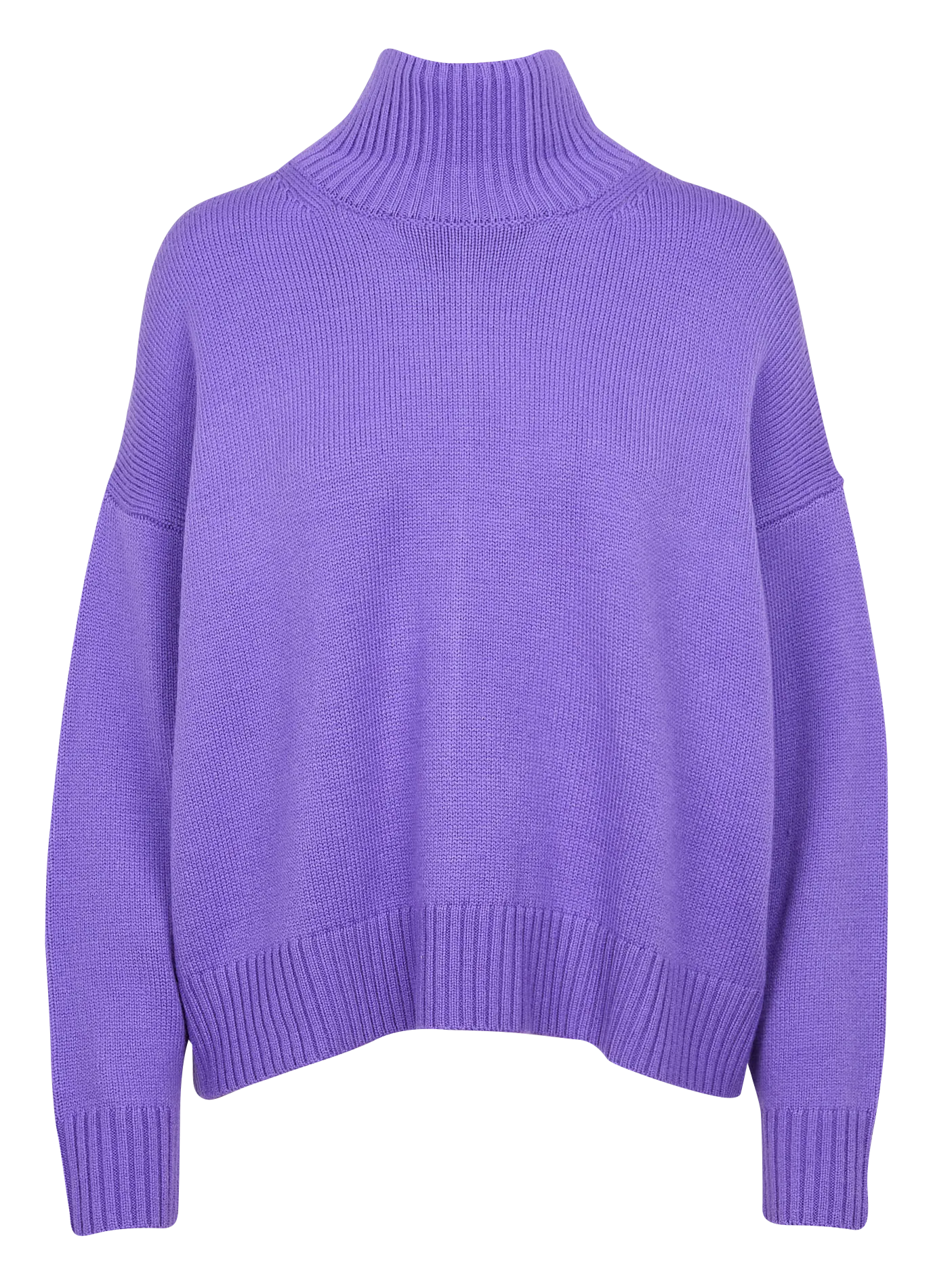 HARRIS WILSON ENOCE - Jersey oversize con cuello alto en violeta