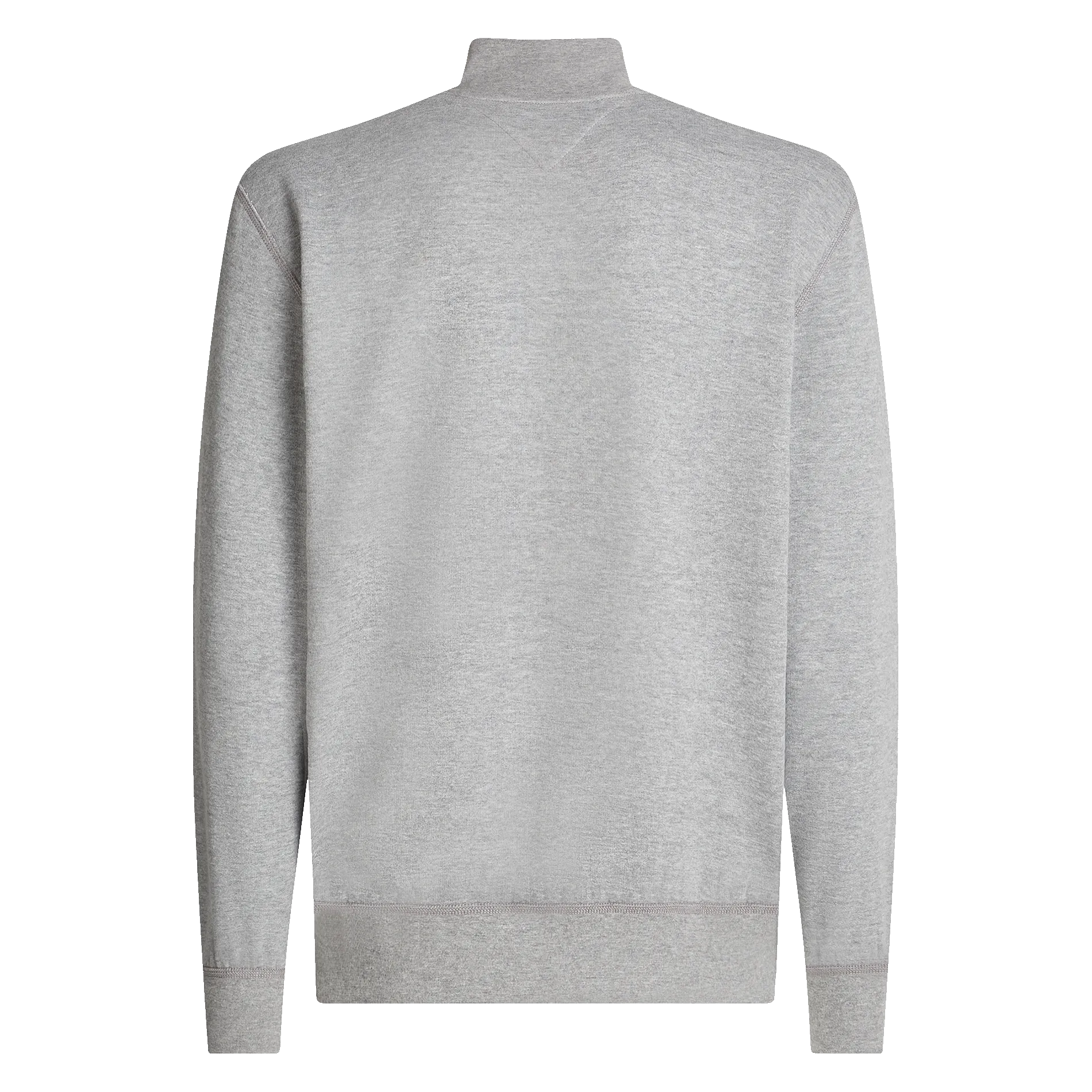 TOMMY HILFIGER Jersey recto de mezcla de punto con cuello alto en gris